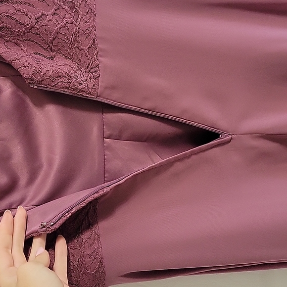 Lace Chiffon Off-Shoulder Long Bridesmaid DressCELEBRATE DB STUDIOF20358 - Picture 5 of 6